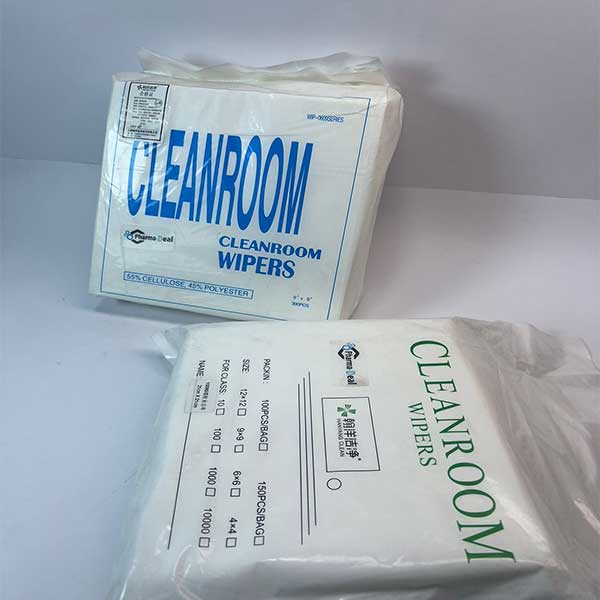 Polyester/Cellulose Disposable Cleanroom Wipes